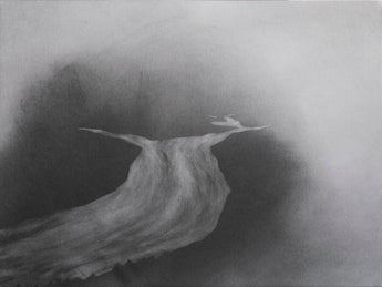 Daydrawing 190907, powdered graphite on paper